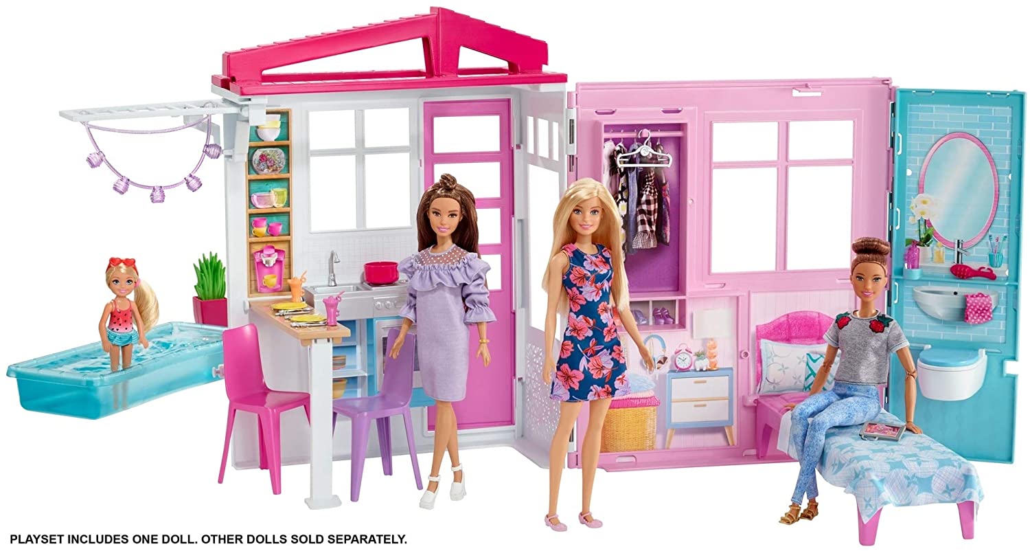 casa portatil barbie